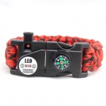 survial LED paracord bracelet with compass