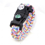 survial LED paracord bracelet with compass