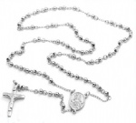 Stainless Steel Rosary Catholic Necklace