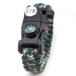 survial LED paracord bracelet with compass