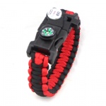 survial LED paracord bracelet with compass