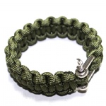 U shackle Paracord Survival Bracelet outdoor bracelet