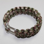 U shackle Paracord Survival Bracelet outdoor bracelet