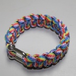 U shackle Paracord Survival Bracelet outdoor bracelet