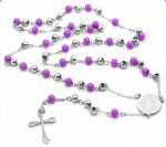 Stainless Steel Rosary Catholic Necklace