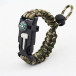 U shackle Paracord Survival Bracelet outdoor bracelet with compass