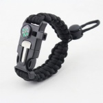 U shackle Paracord Survival Bracelet outdoor bracelet with compass