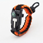 U shackle Paracord Survival Bracelet outdoor bracelet with compass