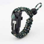 U shackle Paracord Survival Bracelet outdoor bracelet with compass