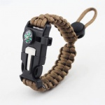 U shackle Paracord Survival Bracelet outdoor bracelet with compass