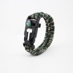 U shackle Paracord Survival Bracelet outdoor bracelet with compass