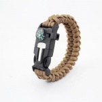 U shackle Paracord Survival Bracelet outdoor bracelet with compass