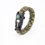 U shackle Paracord Survival Bracelet outdoor bracelet with compass