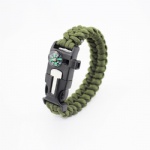 U shackle Paracord Survival Bracelet outdoor bracelet with compass