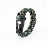 U shackle Paracord Survival Bracelet outdoor bracelet with compass