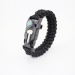 U shackle Paracord Survival Bracelet outdoor bracelet with compass