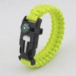 U shackle Paracord Survival Bracelet outdoor bracelet with compass