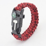 U shackle Paracord Survival Bracelet outdoor bracelet with compass