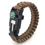 U shackle Paracord Survival Bracelet outdoor bracelet with compass