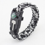 U shackle Paracord Survival Bracelet outdoor bracelet with compass