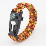 U shackle Paracord Survival Bracelet outdoor bracelet with compass