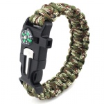 U shackle Paracord Survival Bracelet outdoor bracelet with compass