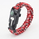 U shackle Paracord Survival Bracelet outdoor bracelet with compass