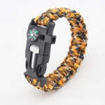 U shackle Paracord Survival Bracelet outdoor bracelet with compass