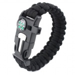 U shackle Paracord Survival Bracelet outdoor bracelet with compass