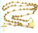 Stainless Steel Rosary Catholic Necklace