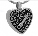 Bone Stainless Steel Cremation Pendant