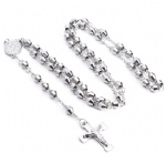 Stainless Steel Rosary Catholic Necklace