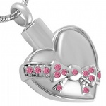 Stainless Steel Urn Cremation Pendant Memorial Jewelry