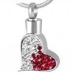 Stainless Steel Urn Cremation Pendant Memorial Jewelry