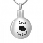 Stainless Steel Urn Cremation Pendant Memorial Jewelry