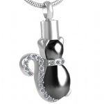 Stainless Steel Urn Cremation Pendant Memorial Jewelry