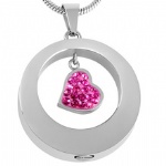 Stainless Steel Urn Cremation Pendant Memorial Jewelry
