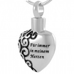 Stainless Steel Urn Cremation Pendant Memorial Jewelry