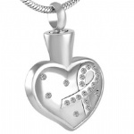 Stainless Steel Urn Cremation Pendant Memorial Jewelry
