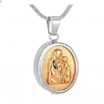 Stainless Steel Urn Cremation Pendant Memorial Jewelry