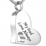 Stainless Steel Urn Cremation Pendant Memorial Jewelry