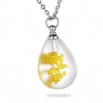 Stainless Steel Urn Cremation Pendant Memorial Jewelry
