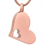 Stainless Steel Urn Cremation Pendant Memorial Jewelry
