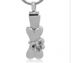 Bone Stainless Steel Cremation Pendant