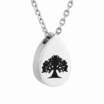 Stainless Steel Cremation Pendant Keepsake Jewelry