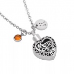 Stainless Steel Cremation Pendant Keepsake Jewelry