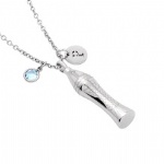 Stainless Steel Cremation Pendant Keepsake Jewelry