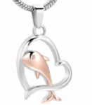 Heart Stainless Steel Cremation Pendant Memorial Jewelry