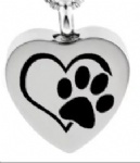 Heart Stainless Steel Cremation Pendant Memorial Jewelry