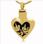 Bird Stainless Steel Cremation Pendant
